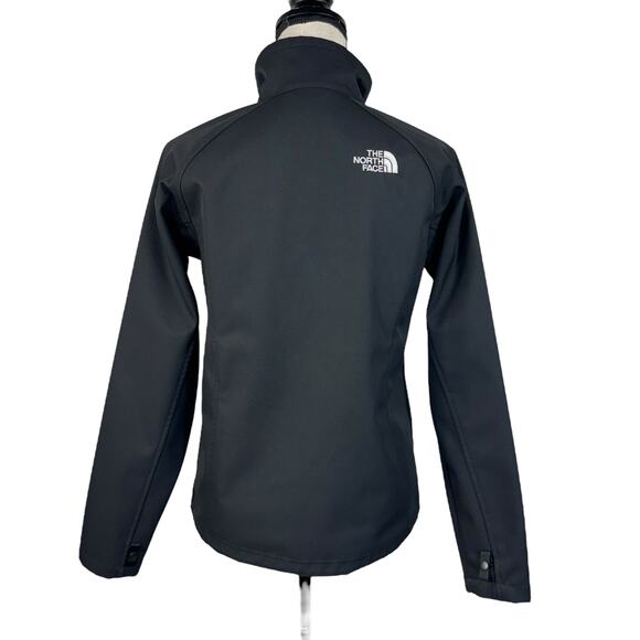 The North Face Womens Small Jacket Full-Zip Pockets Mock Neck Cinch Waist Black - Picture 5 of 16